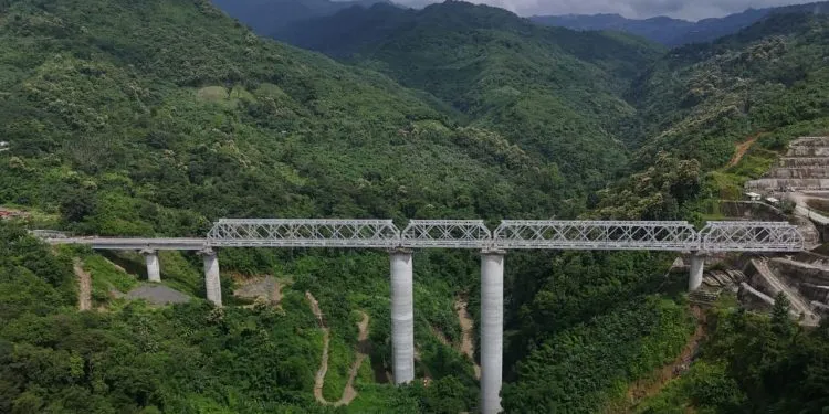 PU K. VANLALVENA MP(RS) IN SAIRANG RAIL STATION A TLAWH